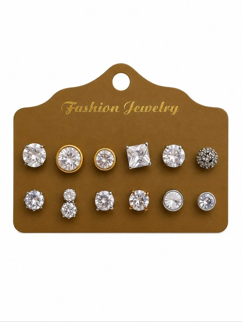 3/$30 Twelve Assorted Crystal Post Earrings